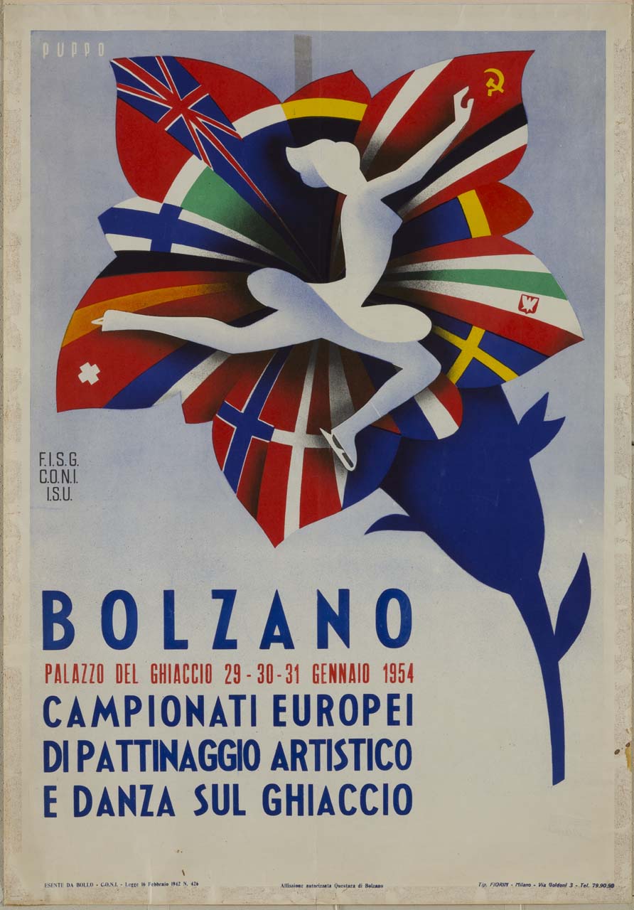 Fiera di Bolzano bandiere e fiori